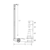 Cric hydro-pneumatique 40T/20T long KS TOOLS 160.0742