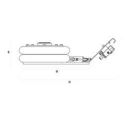 Cric Pneumatique 2 Boudins 2T Cattini - Yak 132