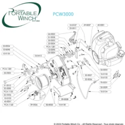 CROCHET ENTREE PCW3000 PORTABLE WINCH - POD-10-0136