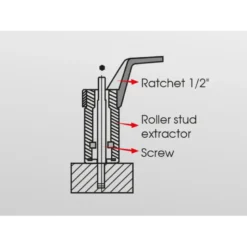 Dégoujonneuse À Rouleaux Diamètre 6 - Entrainement 1/2" King Tony - 9TD40106