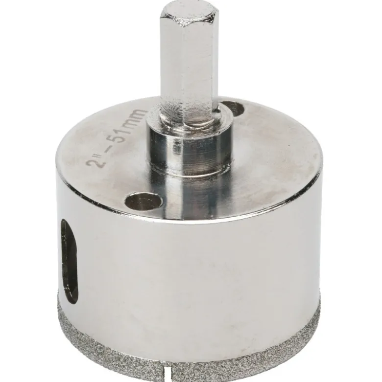 Diamant trépan à eau - D 17 mm à 29 mm / tige 9.6 mm hexagonale SIDAMO