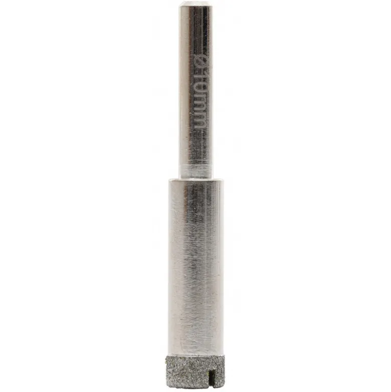 Diamant trépan à eau - D 6 mm à 10mm / tige 6mm ronde SIDAMO