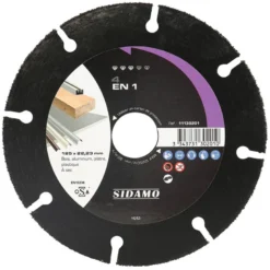 Disque carbure 4 en 1 - D 125 mm / Alésage 22,23 mm SIDAMO 11130201