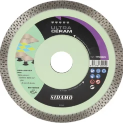 Disque Diamant et Carbure à couronne continue 125 mm ULTRA Ceram SIDAMO 11130025