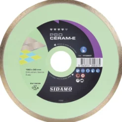 Disque Diamant et Carbure à couronne continue 180 mm PRO CERAM-E SIDAMO 11130037