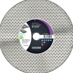 Disque Diamant et Carbure à segment 230 mm SURF N'CUT alésage 22,23 SIDAMO 11130118