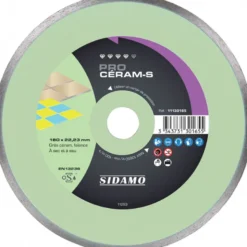 Disque Diamant PRO CERAM S - D 180 mm / Alésage 22.23 mm pour céramique et faïence SIDAMO 11130165