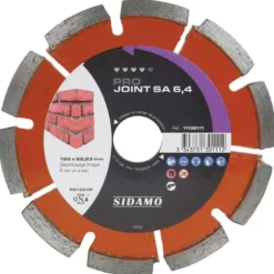 Disque diamant PRO JOINT SA 6,4 - D 125 mm / Alésage 22,23 SIDAMO 11130111