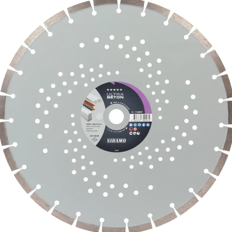 Disque diamant à segment D 400 mm ULTRA BETON SIDAMO 11130047