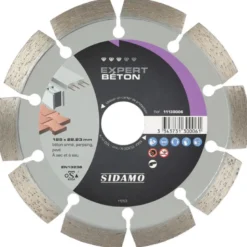 Disque Diamant à segment 125 mm EXPERT BETON Tronçonnage béton SIDAMO 11130006