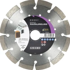 Disque Diamant à segment 150 mm PRO RAINUREUSE Tronçonnage béton SIDAMO 11130133