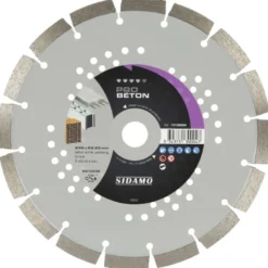 Disque Diamant à segment 230 mm PRO BETON Tronçonnage béton SIDAMO 11130004