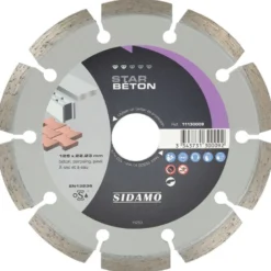 Disque Diamant à segment 125 mm STAR BETON Tronçonnage béton SIDAMO 11130009