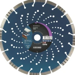Disque Diamant à segment PRO TT 300 mm Tronçonnage béton/Asphalte/Acier SIDAMO - Alésage 25.4 mm 11130063