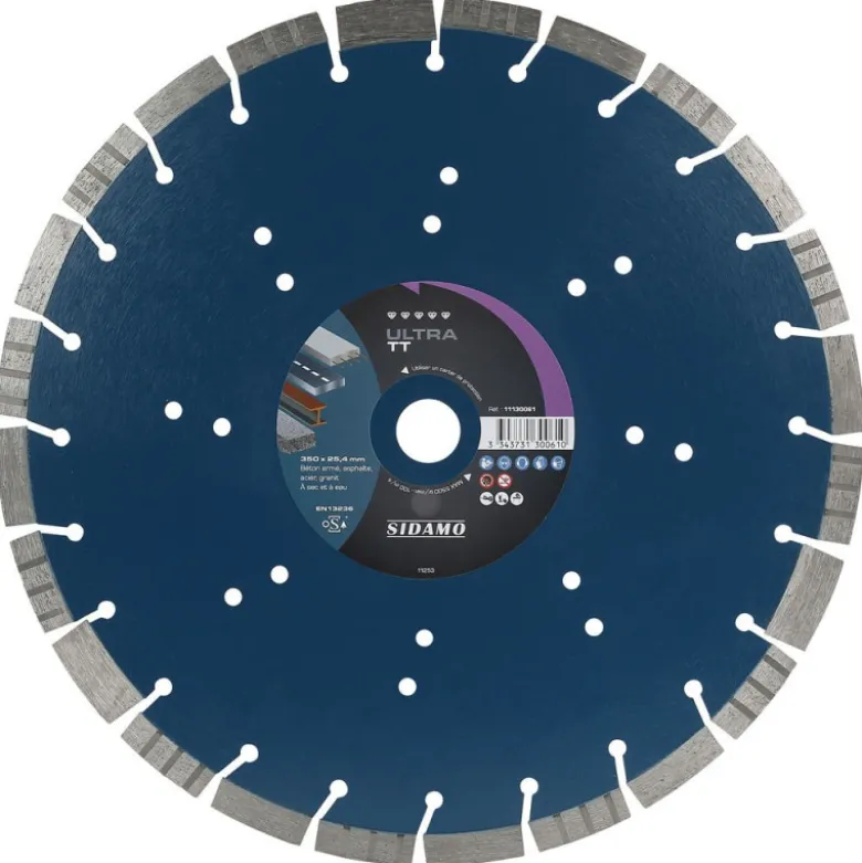 Disque Diamant à segment ULTRA TT D 350 mm / Alésage 20 mm SIDAMO 11130146