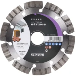 Disque Diamant ULTRA BETON S - D 125 mm / Alésage 22,23 mm SIDAMO 11130105