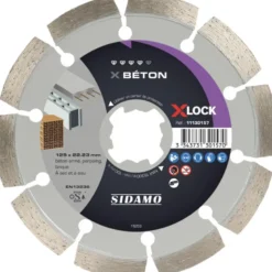 Disque Diamant X-LOCK BETON - D 125 mm / Alésage 22,23 mm SIDAMO 11130157
