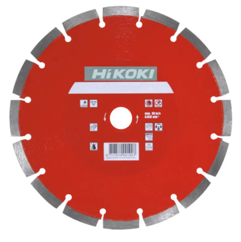 Disque diamant 125 x 22,2 x 10mm type brique Hikoki - 752862