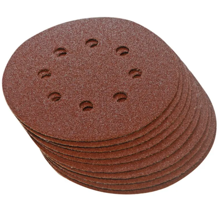 10 disques abrasifs perforés auto-agrippants 125 mm - Grain 120 - SILVERLINE
