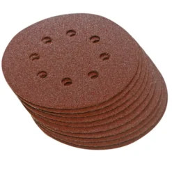 10 disques abrasifs perforés auto-agrippants 115 mm Grain 120 - SILVERLINE