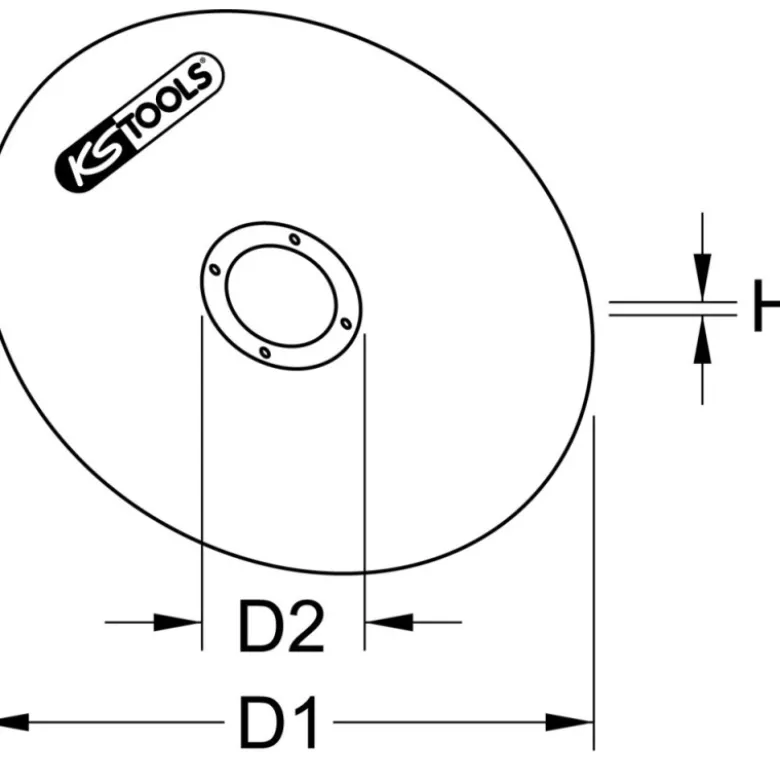 Disque à tronçonner 1,5mm diam 75mm pour 515.5060 (x50) KS TOOLS 515.5057