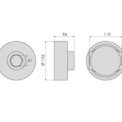 Douille capuchons moyeux bpw 12t 111mm CLAS OM 0374