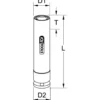 Douille à chocs longue 1/2" pour jantes alu, Hyundai / Kia KS TOOLS 515.2060