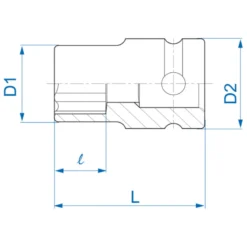 Douille À Chocs Torx® 3/4" King Tony