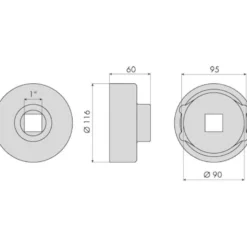Douille moyeux remorques bpw 6,5-9t CLAS OM 0334