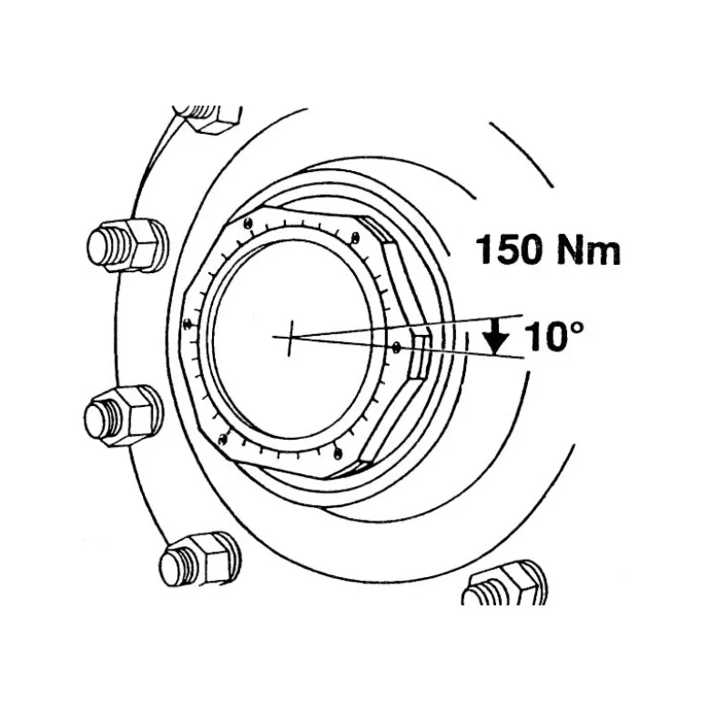 Douille pour écrou de moyeu 140 mm type SAF KS TOOLS 450.0110