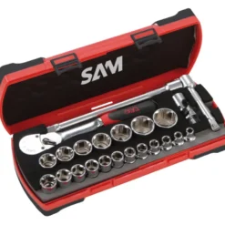 Douilles Et Accessoires 1/2'' Cliquet Chantier Coffret SAM Outillage - 75-SHC23