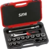Douilles Et Accessoires 1/2'' - Cliquet Push - Coffret De 15 SAM Outillage - 75-S15P