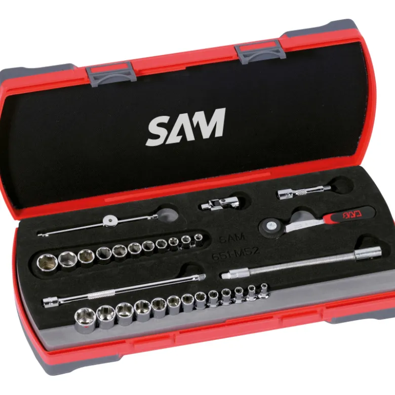 Douilles Et Accessoires 1/4'' - Coffret De 30 - En Pouce SAM Outillage - 73-RPM30