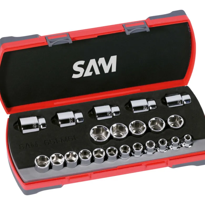 Douilles Et Accessoires 1/2'' - Coffret De 22 SAM Outillage - 75-SH22A