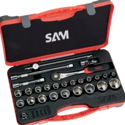 Douilles Et Accessoires 1/2'' - Coffret De 27 SAM Outillage - 75-S27PA