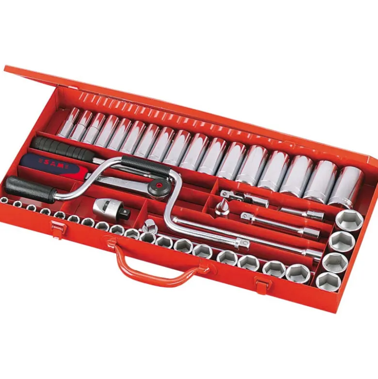 Douilles Et Accessoires 1/2'' - Coffret De 49 SAM Outillage - 75-SH49A