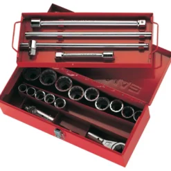 Douilles Et Accessoires 3/4'' 12 pans - Coffret De 25 SAM Outillage - 78-C25