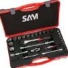 Douilles Et Cliquets 1/4'' 1/2'' - Coffret De 30 SAM Outillage - 75-SR30