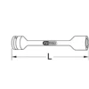 DOUILLE SPÉCIALE ÉCROUS ABÎMÉS 1/2'', 22 MM - KS TOOLS 913.1294