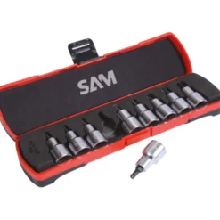 Douille Tournevis 1/2" Empreinte Torx De 20 A 60 - Coffret De 9 SAM Outillage - CDSTX-1
