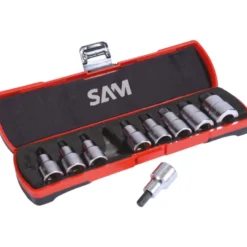 Douille Tournevis 6 Pans 1/2'' - Coffret De 9 SAM Outillage - SC-J9BOX