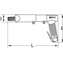 Dérouilleur à aiguilles pneumatique KS TOOLS 515.3070
