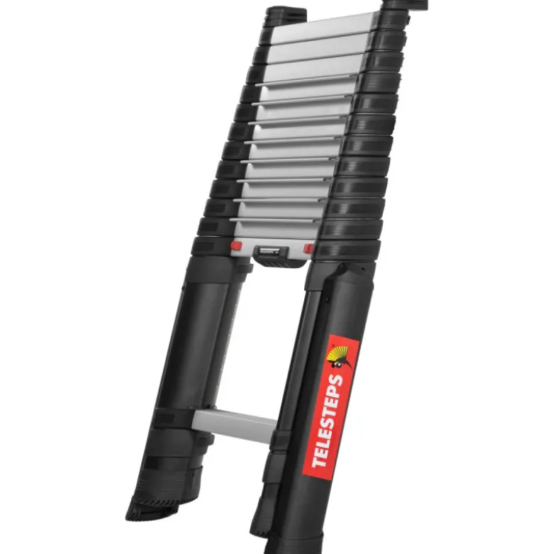 Echelle Prime Line 4.1m marches 80mm + stabilisateurs TELESTEPS 72241STAB