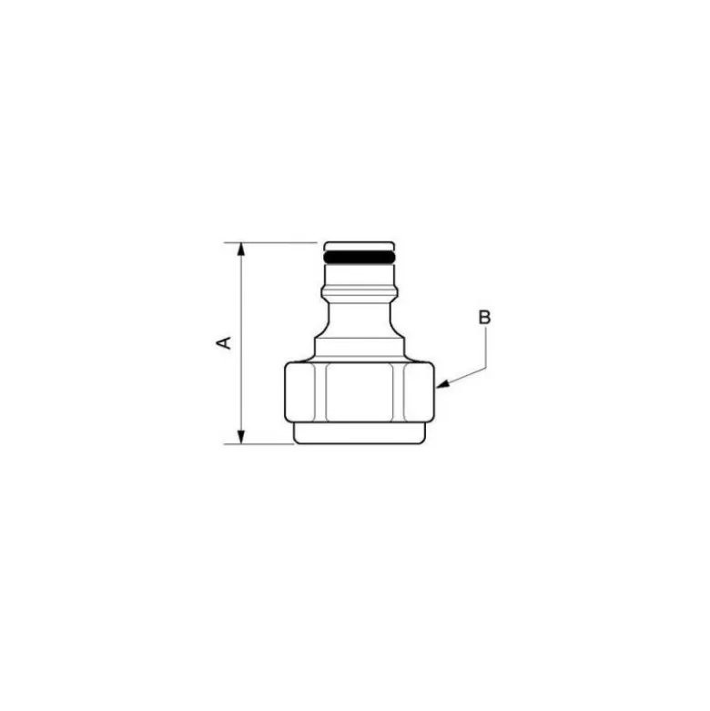 Embout fileté femelle cylindrique (filetage G 1/2 - G 3/4 - G 1) PREVOST