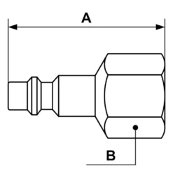 Embout fileté femelle ISO 6150B Prevost