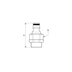 Embout fileté mâle cylindrique (filetage G 1/2 - G 3/4) PREVOST