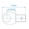 Embout Polygonal Métrique (9 X 12 Mm) King Tony