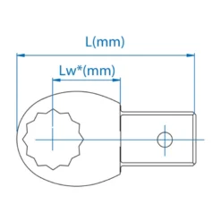 Embout Polygonal Métrique (9 X 12 Mm) King Tony