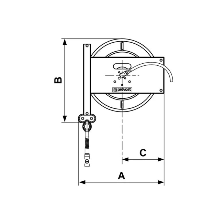 Enrouleur à Tambour Ouvert / Acier Prevost - DMO 1015IS