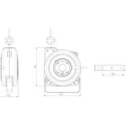 Enrouleur 1x6mm2 pour mise a la terre CLAS OE 0501